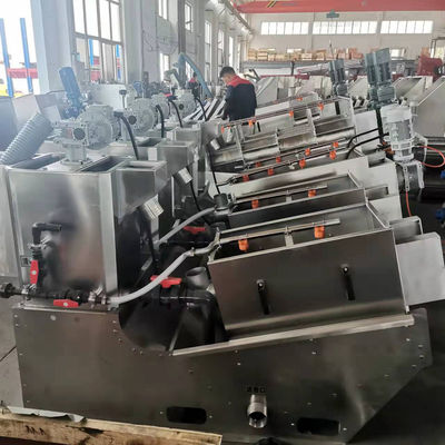 고액 분리 SS304 나선형 찌꺼기 탈수 기계 자동 스크류형