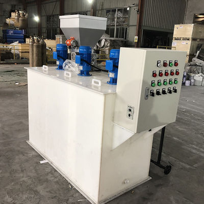 500L/H 세 상자 통합된 인민 행동 운동 건식 분말 자동적 투약 장치 하수 처리