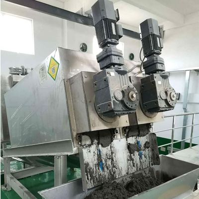 장비를 탈수하는 기계 식품 공장 찌꺼기를 탈수하는 15m3/H 나선형 찌꺼기