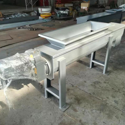 장비를 운반한 10t/h 샤프트리스 스크류 건베이어 304 스테인레스 강 찌꺼기와 탄 재