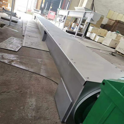 장비를 운반한 10t/h 샤프트리스 스크류 건베이어 304 스테인레스 강 찌꺼기와 탄 재