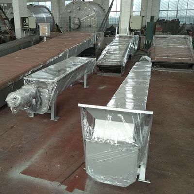 장비를 운반한 10t/h 샤프트리스 스크류 건베이어 304 스테인레스 강 찌꺼기와 탄 재