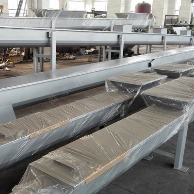 장비를 운반한 10t/h 샤프트리스 스크류 건베이어 304 스테인레스 강 찌꺼기와 탄 재