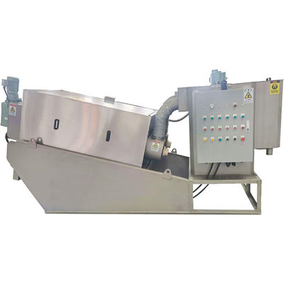 20m3/H 기계 농가를 탈수하는 나선형 찌꺼기는 오니 처리 장치에 비료를 줍니다