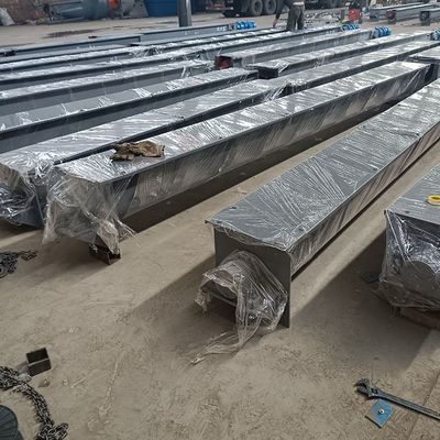 3m3/h Ｕ 타입 탄소강 샤프트리스 스크류 건베이어는 찌꺼기 샤프트 스크류 콘베이어를 공급합니다