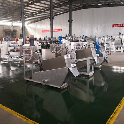 화학 공장을 위한 50m3/H 추진기프레스 찌꺼기 탈수 기계