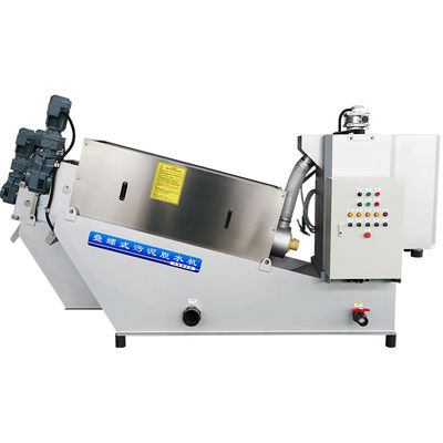 농가 슬러지 처리를 위한 자동 적분 소용돌이꼴 찌꺼기 탈수 기계