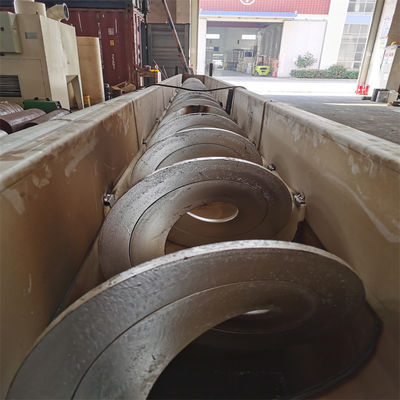 오수 처리장 샤프트리스 스크류 콘베이어 그리드 잔여물 컨베이어 설비