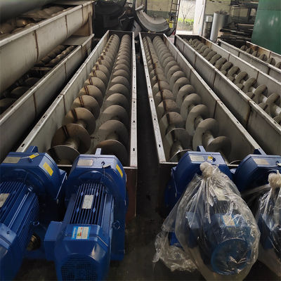 오수 처리장 샤프트리스 스크류 콘베이어 그리드 잔여물 컨베이어 설비