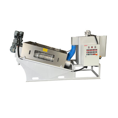 가득 차있는 자동적인 나사 유형 진창 탈수 기계 단단한 액체 별거