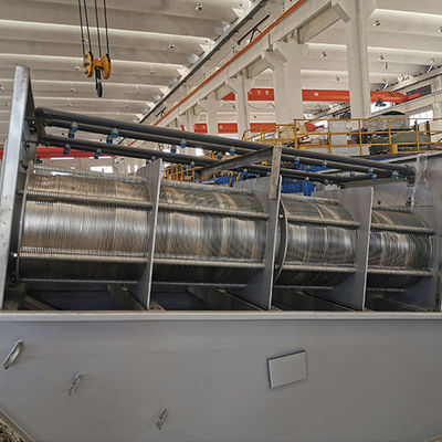 자동 SS304 나선형 찌꺼기 탈수 기계 높은 이수 율