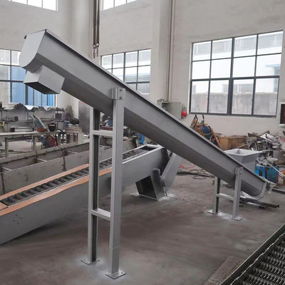 분말 그레인 스크류 콘베이어를 위한 스테인레스 강 샤프트리스 스크류 건베이어