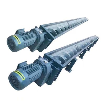 석탄 공업을 위한 두배 샤프트 수평식 스텐레스 스틸 스크류 컨베이어 1000 밀리미터