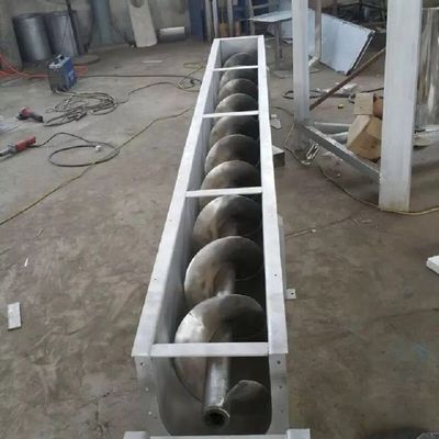 석탄 공업을 위한 두배 샤프트 수평식 스텐레스 스틸 스크류 컨베이어 1000 밀리미터