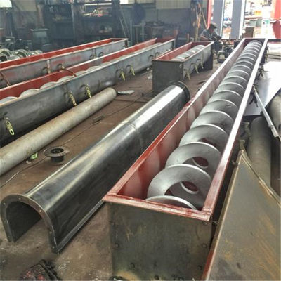 석탄 공업을 위한 두배 샤프트 수평식 스텐레스 스틸 스크류 컨베이어 1000 밀리미터