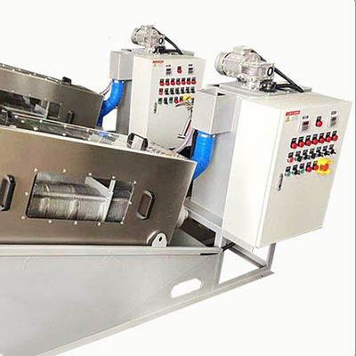 전자동 스테인레스 강 나선형 슬러지 탈수기 시스템 2.23 kw 380Volt