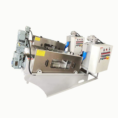 전자동 스테인레스 강 나선형 슬러지 탈수기 시스템 2.23 kw 380Volt