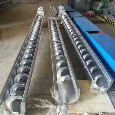 주문형 탄소 강철 나사 벨트 콘베어 Ｕ 타입 건식 분말 공급 장치  7m 길이