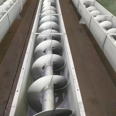 폐유 찌꺼기 컨베잉을 위한 1-40m 샤프트리스 스크류 건베이어 나사송곳 스크류 건베이어