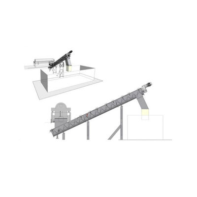 스테인레스 강 나사송곳 나선형 과립 물질 파우더 스크류 건베이어 고효율