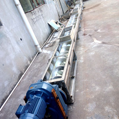 SS316 Ｕ 홈통 스테인레스 강 스크류 콘베이어 파우더 나선식 운반기 1~100m