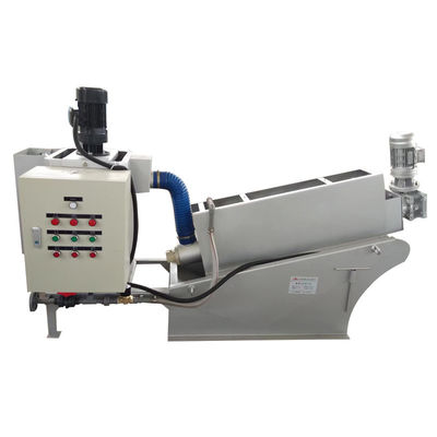 폐수 처리를 탈수하는 찌꺼기를 위한 8 kg/H 소용돌이꼴 찌꺼기 탈수기 시스템