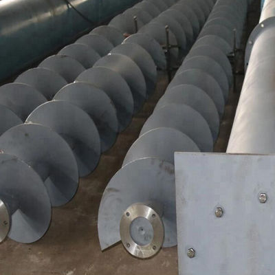 석탄 깨진 석회질 모래 운송을 위한 SUS304 물 빼기 찌꺼기 스크류 건베이어