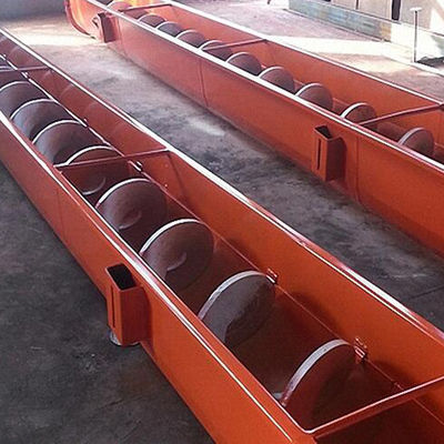 석탄 깨진 석회질 모래 운송을 위한 SUS304 물 빼기 찌꺼기 스크류 건베이어