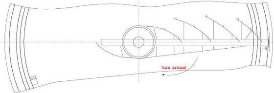 하프 브리지 슬러지 스크레이퍼 장비 주변 드라이브 탄소강