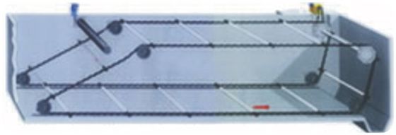 물 처리 탱크를 위한 3m 사슬 긁는 도구 체계 탄소 강철