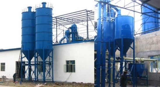 하수 처리 라임 저장 사일로