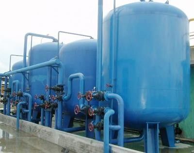 Chemical Wastewater Treatment Tank , Blue Wastewater Treatment Equipment