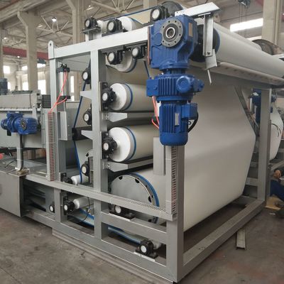 스테인리스 슬러리 탈수 장비, 10m3/h 벨트 압박 폐수 처리