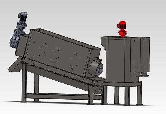 100 밀리미터는 기계 공업적 등급을 탈수하는 스크루 찌꺼기를 쌓아 올렸습니다