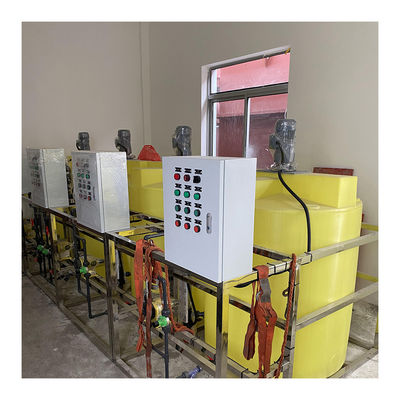 분말 액 중합 화학 투여 시스템 자동 하수 처리 본인 중력