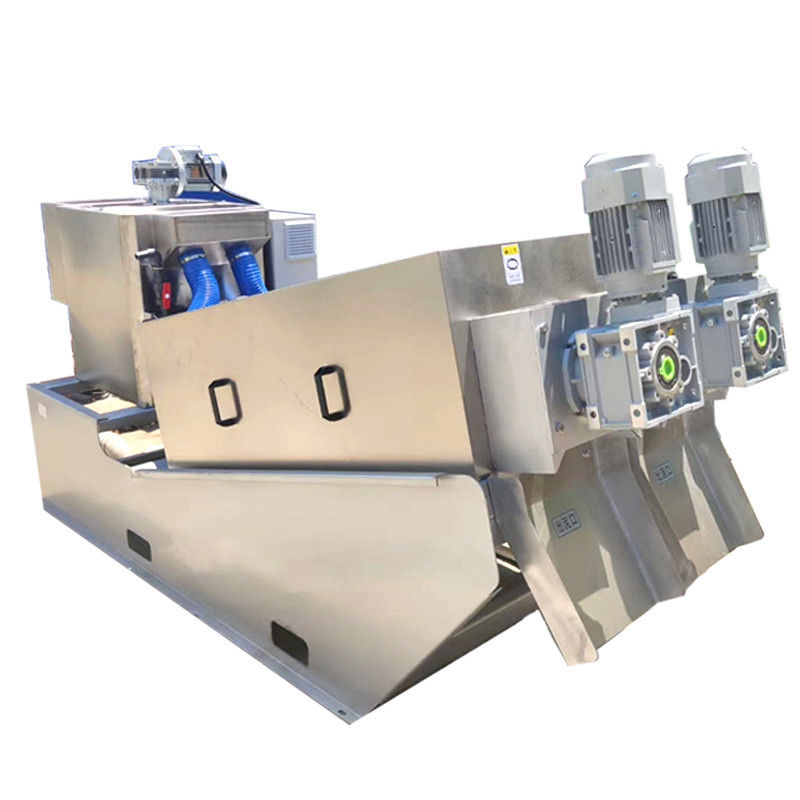 고액 분리 SS304 나선형 찌꺼기 탈수 기계 자동 스크류형