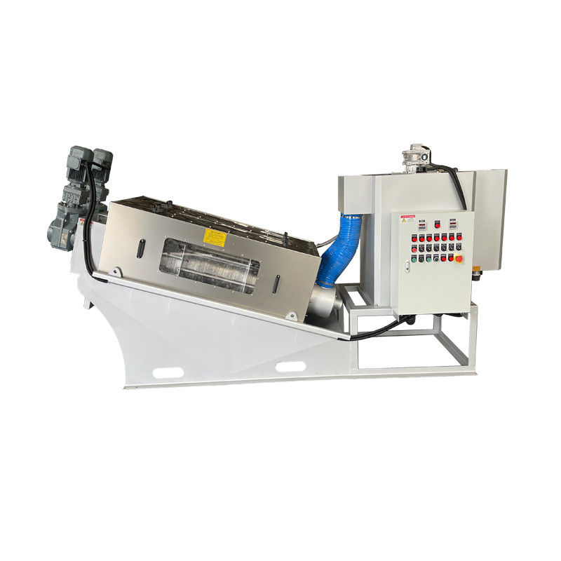 가득 차있는 자동적인 나사 유형 진창 탈수 기계 단단한 액체 별거