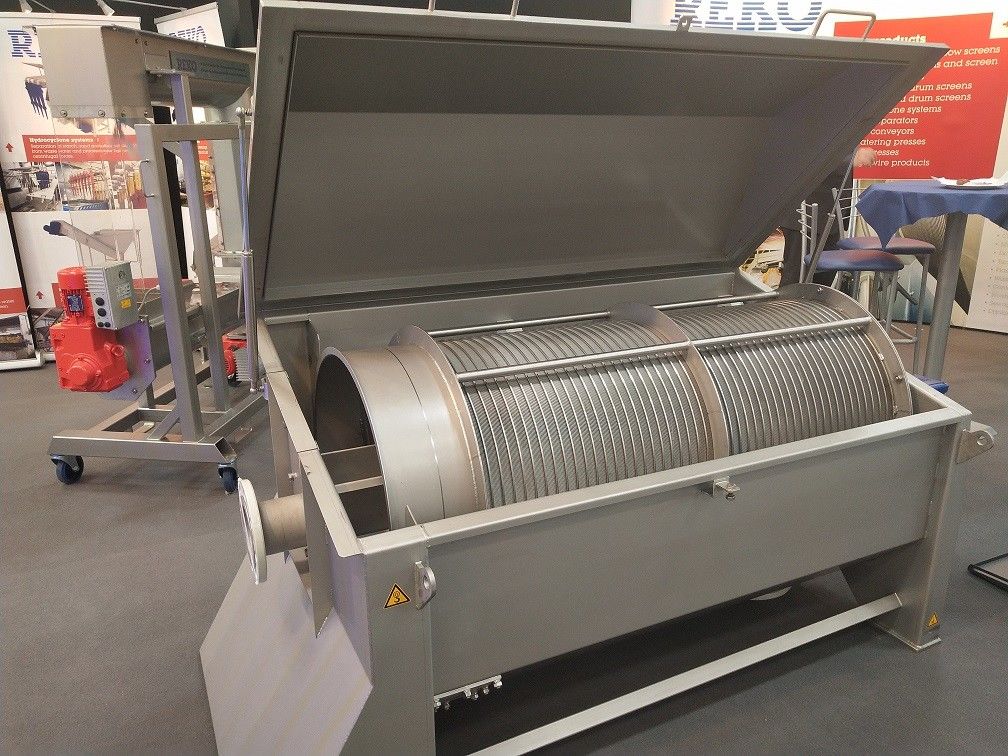 역세척 시스템과 미세 찌꺼기 제거 장비 드럼 정밀 여과기 식품 등급