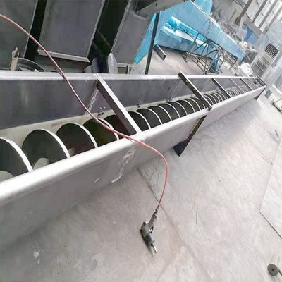 석탄 공업을 위한 두배 샤프트 수평식 스텐레스 스틸 스크류 컨베이어 1000 밀리미터