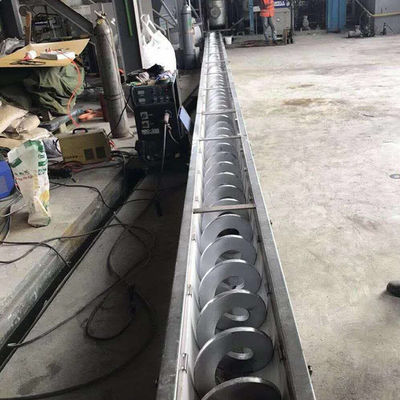 Ｕ 타입 샤프트리스 슬러지 분말 어거 스크류 컨베이어 기계 SS316L 1-10t/h