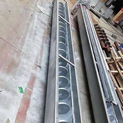 Ｕ 타입 샤프트리스 슬러지 분말 어거 스크류 컨베이어 기계 SS316L 1-10t/h