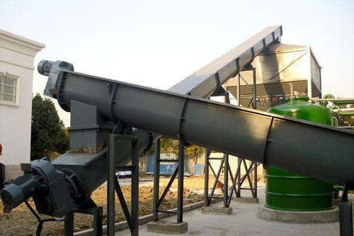 탄소 강철 나사 벨트 컨베이어, 300mm 출력 나사 컨베이어