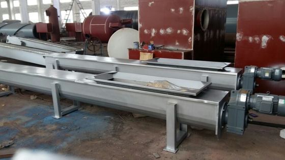 탄소 강철 나사 벨트 컨베이어, 300mm 출력 나사 컨베이어