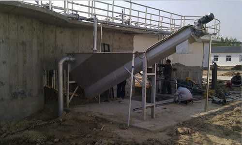 350 밀리미터 Grit 분리대 폐수, 0.55Kw 사이클론 Grit 분리대